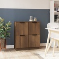 vidaXL, vidaXL Sideboards 2 Stk. Braun Eichen-Optik 30x30x70 cm Holzwerkstoff