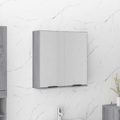 vidaXL, vidaXL Bad-Spiegelschrank Grau Sonoma 64x20x67 cm