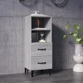 vidaXL, vidaXL Sideboard Grau Sonoma 34,5x34x90 cm Holzwerkstoff