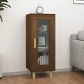 vidaXL, vidaXL Sideboard Braun Eichen-Optik 34,5x34x90 cm Holzwerkstoff