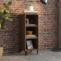 vidaXL, vidaXL Sideboard Braun Eichen-Optik 34,5x32,5x90 cm Holzwerkstoff