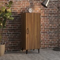 vidaXL, vidaXL Sideboard Braun Eichen-Optik 34,5x34x90 cm Holzwerkstoff