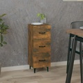 vidaXL, vidaXL Sideboard Räuchereiche 34,5x34x90 cm Holzwerkstoff