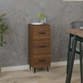 vidaXL, vidaXL Sideboard Braun Eichen-Optik 34,5x34x90 cm Holzwerkstoff