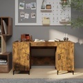 vidaXL, vidaXL Schreibtisch Räuchereiche 140x50x75 cm Holzwerkstoff