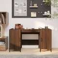 vidaXL, vidaXL Schreibtisch Braun Eichen-Optik 140x50x75 cm Holzwerkstoff