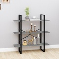 vidaXL, vidaXL Bücherregal Grau Sonoma 100x30x105 cm Holzwerkstoff