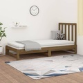 vidaXL, vidaXL Tagesbett Ausziehbar Honigbraun 2x(90x200) cm Massivholz Kiefer