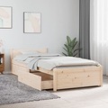 vidaXL, vidaXL Bett mit Schubladen 75x190 cm
