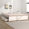 vidaXL, vidaXL Bett mit mit Schubladen Weiß 140x190 cm