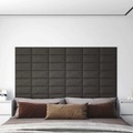 vidaXL, vidaXL Wandpaneele 12 Stk. Dunkelgrau 30x15 cm Stoff 0,54 m²