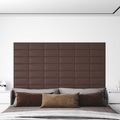 vidaXL, vidaXL Wandpaneele 12 Stk. Braun 30x15 cm Kunstleder 0,54 m²