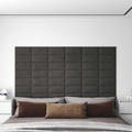 vidaXL, vidaXL Wandpaneele 12 Stk. Dunkelgrau 30x15 cm Samt 0,54 m²
