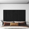 vidaXL, vidaXL Wandpaneele 12 Stk. Schwarz 30x30 cm Samt 1,08 m²