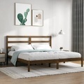 vidaXL, vidaXL Massivholzbett Honigbraun Kiefer 200x200 cm
