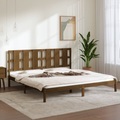 vidaXL, vidaXL Massivholzbett Honigbraun Kiefer 200x200 cm
