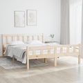 vidaXL, vidaXL Massivholzbett 150x200 cm 5FT King Size