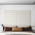 vidaXL, vidaXL Wandpaneele 12 Stk. Creme 90x15 cm Samt 1,62 m²