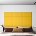 vidaXL, vidaXL Wandpaneele 12 Stk. Gelb 60x30 cm Samt 2,16 m²
