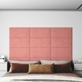 vidaXL, vidaXL Wandpaneele 12 Stk. Rosa 60x30 cm Samt 2,16 m²