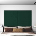 vidaXL, vidaXL Wandpaneele 12 Stk. Dunkelgrün 90x15 cm Samt 1,62 m²