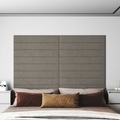 vidaXL, vidaXL Wandpaneele 12 Stk. Hellgrau 90x15 cm Samt 1,62 m²