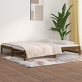 vidaXL, vidaXL Tagesbett Ausziehbar Honigbraun 2x(90x200) cm Massivholz Kiefer