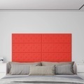 vidaXL, vidaXL Wandpaneele 12 Stk. Rot 90x30 cm Kunstleder 3,24 m²