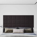 vidaXL, vidaXL Wandpaneele 12 Stk. Schwarz 30x30 cm Kunstleder 1,08 m²