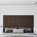 vidaXL, vidaXL Wandpaneele 12 Stk. Braun 30x30 cm Kunstleder 1,08 m²