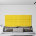 vidaXL, vidaXL Wandpaneele 12 Stk. Gelb 90x15 cm Stoff 1,62 m²