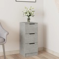 vidaXL, vidaXL Sideboard Betongrau 30x30x70 cm Holzwerkstoff