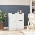 vidaXL, vidaXL Sideboards 2 Stk. Weiß 30x30x70 cm Holzwerkstoff
