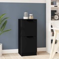 vidaXL, vidaXL Sideboard Schwarz 30x30x70 cm Holzwerkstoff