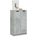 vidaXL, vidaXL Schuhschrank Betongrau 59x35x100 cm Holzwerkstoff