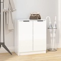 vidaXL, vidaXL Schuhschrank Hochglanz-Weiß 59x35x70 cm Holzwerkstoff