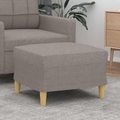 vidaXL, vidaXL Fußhocker Taupe 60x50x41 cm Stoff