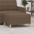 vidaXL, vidaXL Fußhocker Braun 70x55x41 cm Stoff