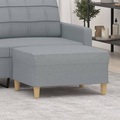 vidaXL, vidaXL Fußhocker Hellgrau 70x55x41 cm Stoff