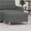 vidaXL, vidaXL Fußhocker Dunkelgrau 70x55x41 cm Stoff