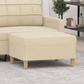 vidaXL, vidaXL Fußhocker Creme 70x55x41 cm Stoff