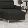 vidaXL, vidaXL Fußhocker Schwarz 70x55x41 cm Stoff