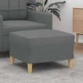 vidaXL, vidaXL Fußhocker Dunkelgrau 60x50x41 cm Stoff