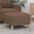 vidaXL, vidaXL Fußhocker Braun 60x50x41 cm Stoff