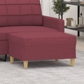 vidaXL, vidaXL Fußhocker Weinrot 70x55x41 cm Stoff