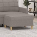 vidaXL, vidaXL Fußhocker Taupe 70x55x41 cm Stoff