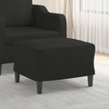 vidaXL, vidaXL Fußhocker Schwarz 60x50x41 cm Stoff