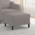 vidaXL, vidaXL Fußhocker Taupe 60x50x41 cm Stoff