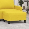 vidaXL, vidaXL Fußhocker Hellgelb 70x55x41 cm Stoff