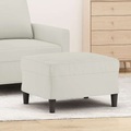 vidaXL, vidaXL Fußhocker Creme 60x50x41 cm Samt